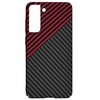  Techsuit - Carbonit Szálhéj - Samsung Galaxy S21 FE 5G - Vörös Örvény tok - 2. kép