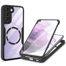  Techsuit - ColorVerse 360 MagSafe Sorozat + Képernyővédő - Samsung Galaxy S21 FE 5G - Fekete tok