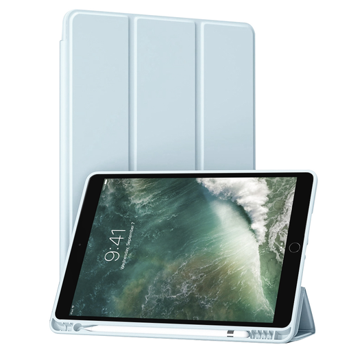 Techsuit - Flex Trifold (ceruzatartóval) - iPad Air 10.5 2019 / iPad Pro 10.5 2017 - Égszínkék tok Techsuit - Flex Trifold (ceruzatartóval) - iPad Air 10.5 2019 / iPad Pro 10.5 2017 - Égszínkék tok