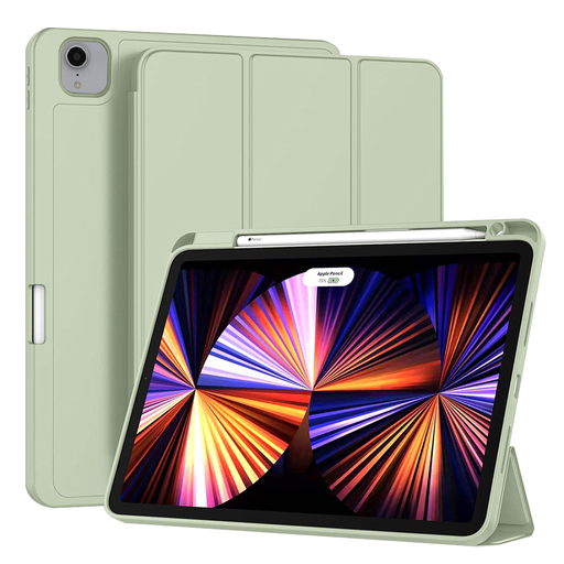 Techsuit - Flex Trifold (ceruzatartóval) - iPad Pro 11 (2018 / 2020 / 2021 / 2022) - Matcha Zöld tok Techsuit - Flex Trifold (ceruzatartóval) - iPad Pro 11 (2018 / 2020 / 2021 / 2022) - Matcha Zöld tok