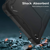 Techsuit - Masszív TabShell + Képernyővédő - iPad 9.7 (2017 / 2018) - Fekete tok - 1. kép