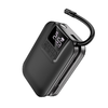  Hoco - Autós légkompresszor (S53) - Okos, hordozható bicikli és motorkerékpár gumiabroncs felfújáshoz LED fénnyel, 5000mAh, 3,5 bar - Fekete - 3. kép