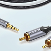 Kábel Audio 2xRCA a 3.5mm Vention BCNBK 8m (szürke) - 0. kép