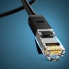 UGREEN Ethernet RJ45 lapos kábel, Cat.6, UTP, 15m (fekete) - 0. kép
