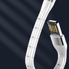 LDNIO LS50 0,15m USB - Micro USB kábel (Fehér) - 2. kép