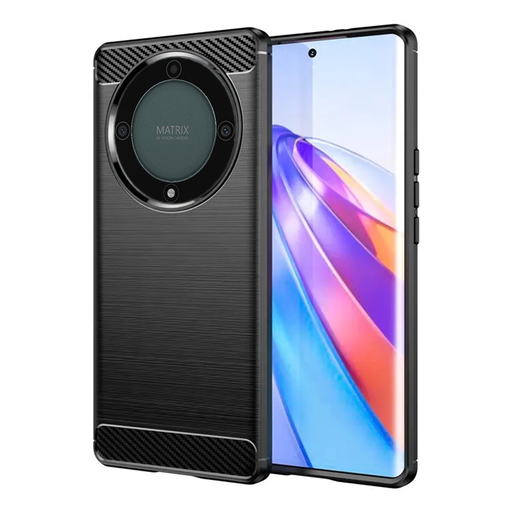Techsuit - Szénszilikon - Honor Magic5 Lite - Fekete tok Techsuit - Szénszilikon - Honor Magic5 Lite - Fekete tok