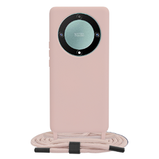 Techsuit - Krížový remienok na krk - Honor Magic5 Lite - Ružové puzdro Techsuit - Krížový remienok na krk - Honor Magic5 Lite - Ružové puzdro