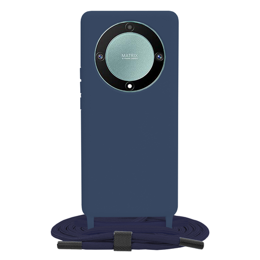 Techsuit - Keresztpántos nyakba akasztható tok - Honor Magic5 Lite - Kék Techsuit - Keresztpántos nyakba akasztható tok - Honor Magic5 Lite - Kék