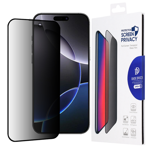 Dux Ducis - Fekete Privát Edzett Üveg - iPhone 16 Pro Max üvegfólia Dux Ducis - Fekete Privát Edzett Üveg - iPhone 16 Pro Max üvegfólia