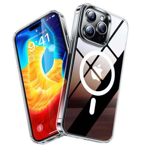 Torras - Diamond MagSafe Sorozat - iPhone 15 Pro Max - Átlátszó tok Torras - Diamond MagSafe Sorozat - iPhone 15 Pro Max - Átlátszó tok