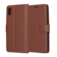  Techsuit - Bőr Tok - iPhone XR - Barna tok