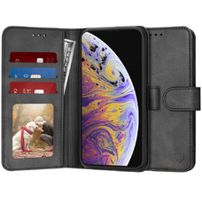  Techsuit - Naplófüzet - iPhone XS Max - Fekete tok