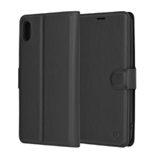  Techsuit - Bőr tok - iPhone XS Max - Fekete