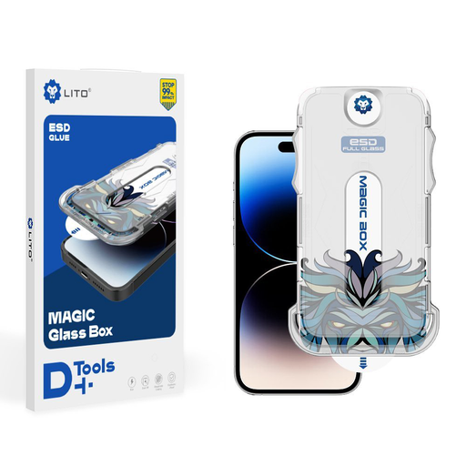 Lito - Magic Üvegdoboz D+ Eszközök - iPhone XS Max - Átlátszó üvegfólia Lito - Magic Üvegdoboz D+ Eszközök - iPhone XS Max - Átlátszó üvegfólia