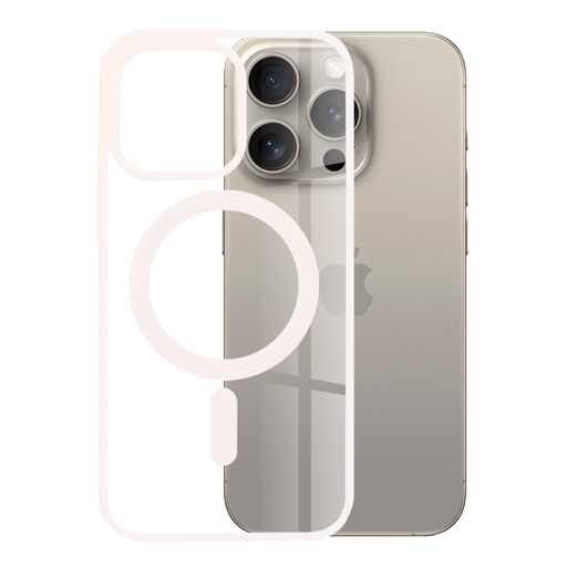  Techsuit - MagSafe Pro - iPhone 15 Pro Max - Natúr Rózsaszín tok