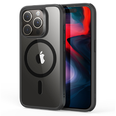  ESR - Klasszikus Hibrid HaloLock - iPhone 15 Pro Max - Átlátszó Sötétkék tok