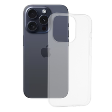  Techsuit - Átlátszó Szilikon - iPhone 15 Pro - Átlátszó tok