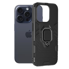  Techsuit - Szilikon Védelem - iPhone 15 Pro - Fekete tok