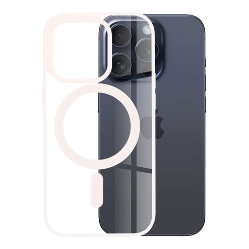 Techsuit - MagSafe Pro - iPhone 15 Pro - Natúr Rózsaszín tok Techsuit - MagSafe Pro - iPhone 15 Pro - Natúr Rózsaszín tok
