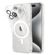  Techsuit - SparkleSkin MagSafe Széria - iPhone 15 Pro - Átlátszó tok