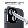  Techsuit - Teljes kameraüveg - iPhone 15 / iPhone 15 Plus - Fekete üvegfólia - 2. kép