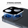  Techsuit - Teljes kameraüveg - iPhone 15 / iPhone 15 Plus - Fekete üvegfólia - 3. kép
