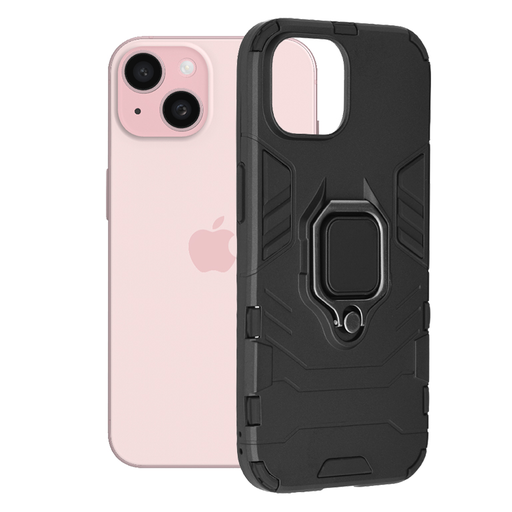 Techsuit - Szilikon Védő - iPhone 15 - Fekete tok Techsuit - Szilikon Védő - iPhone 15 - Fekete tok