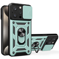  Techsuit - CamShield sorozat - iPhone 15 Pro - Zöld tok