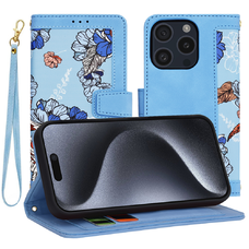  Techsuit - FlipCraft - iPhone 15 Pro - Élettel teli kék tok