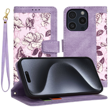 Techsuit - FlipCraft - iPhone 15 Pro - Titokzatos Lila tok