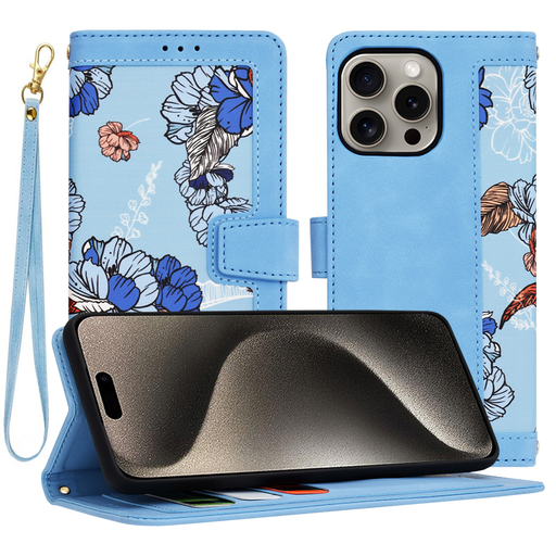 Techsuit - FlipCraft - iPhone 15 Pro Max - Élénk Kék tok Techsuit - FlipCraft - iPhone 15 Pro Max - Élénk Kék tok