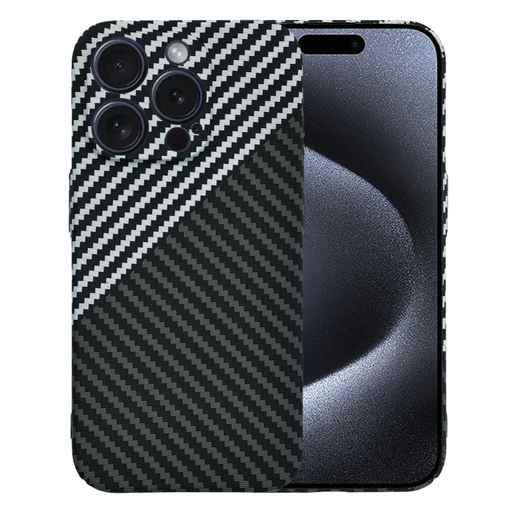 Techsuit - Karbonit Szálhéj - iPhone 15 Pro - Lopakodó Szürke tok Techsuit - Karbonit Szálhéj - iPhone 15 Pro - Lopakodó Szürke tok