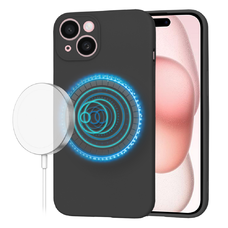  Techsuit - SoftFlex MagSafe - iPhone 15 - Fekete tok