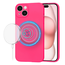  Techsuit - SoftFlex MagSafe - iPhone 15 - Rózsaszín tok
