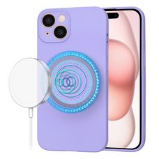  Techsuit - SoftFlex MagSafe - iPhone 15 - Világoslila tok