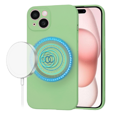  Techsuit - SoftFlex MagSafe - iPhone 15 - Mentazöld tok