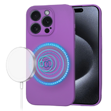  Techsuit - SoftFlex MagSafe - iPhone 15 Pro - Lila tok