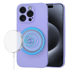  Techsuit - SoftFlex MagSafe - iPhone 15 Pro - Világos lila tok