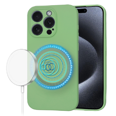  Techsuit - SoftFlex MagSafe tok - iPhone 15 Pro - Menta Zöld