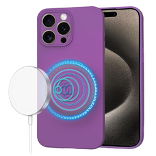  Techsuit - SoftFlex MagSafe - iPhone 15 Pro Max - Lila tok