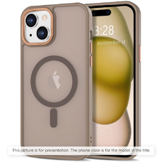  Techsuit - HaloFrost MagSafe Sorozat - iPhone 15 Pro - Homokkő Barna tok