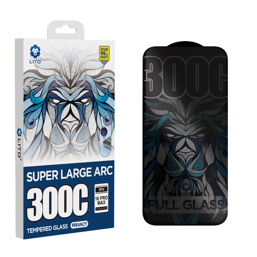 Lito - D+ Max Privacy 300C - iPhone 15 Pro Max - Fekete üvegfólia Lito - D+ Max Privacy 300C - iPhone 15 Pro Max - Fekete üvegfólia