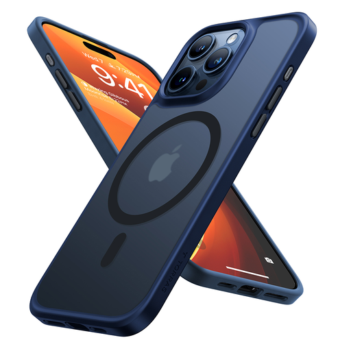 Torras - Guardian Mágneses Sorozat - iPhone 15 Pro - Sötétkék tok Torras - Guardian Mágneses Sorozat - iPhone 15 Pro - Sötétkék tok