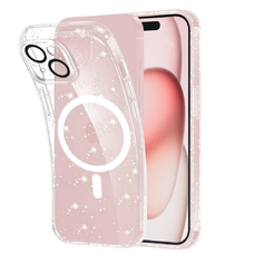  Techsuit - SparkleSkin MagSafe sorozat - iPhone 15 - Átlátszó tok