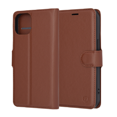  Techsuit - Bőr Tok - iPhone 15 - Barna tok