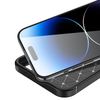 Techsuit - Karbonszál - iPhone 15 - Fekete tok - 1. kép