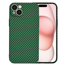  Techsuit - Karbonit Szénhéj - iPhone 15 - Zöld tok