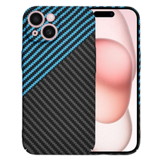  Techsuit - Carbonit Szálhéj - iPhone 15 - Kék Pulzus tok