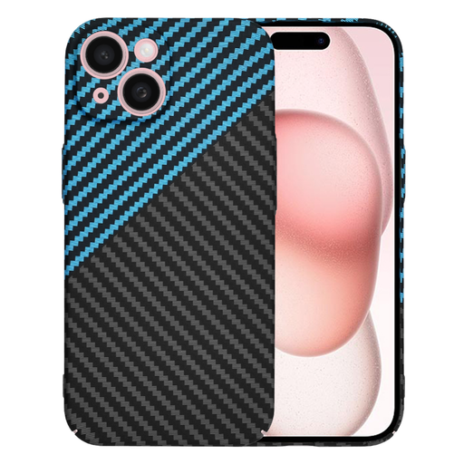 Techsuit - Carbonit Szálhéj - iPhone 15 - Kék Pulzus tok Techsuit - Carbonit Szálhéj - iPhone 15 - Kék Pulzus tok