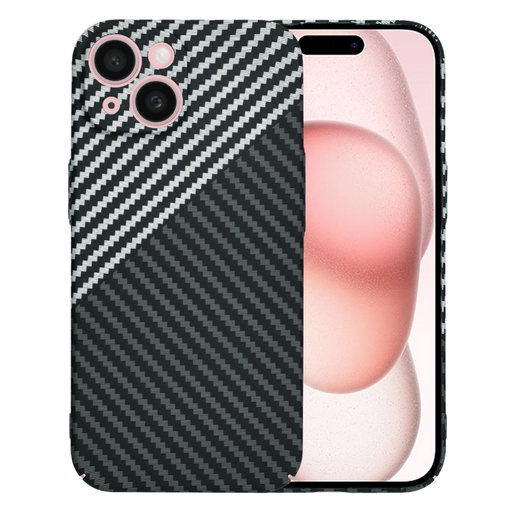 Techsuit - Carbonit Szálhéj - iPhone 15 - Lopakodó Szürke tok Techsuit - Carbonit Szálhéj - iPhone 15 - Lopakodó Szürke tok